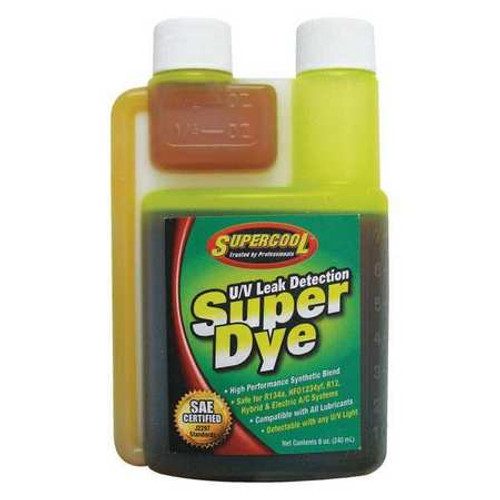 SUPERCOOL 22816 UV LEAK DETECTION DYE GREEN SIZE 8 OZ.