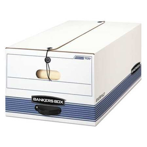 BANKERS BOX 0070503 STORAGE FILE BOX SECURE LEGAL WHITE PK4