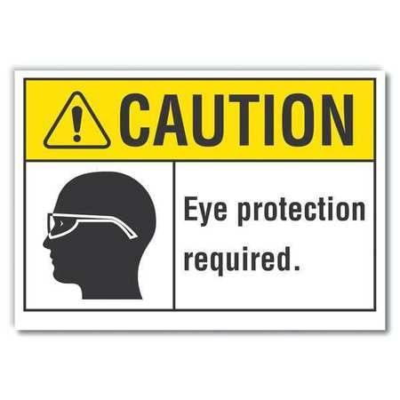 LYLE LCU3-0110-RD_5x3.5 SIGN SELF-ADHESIVE VINYL 3-1/2 IN H