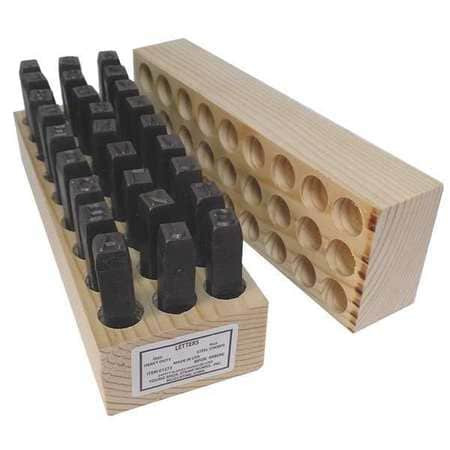 YOUNG BROS. STAMP WORKS, INC. 02273 STEEL STAMPS SET 2-1/2 SHANK L STEEL