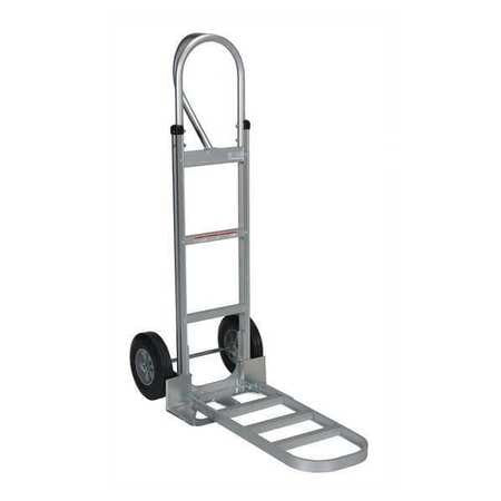 VESTIL ALUM-P-HR ALUM P-HANDLE HAND TRUCK,HARD,RUBBER