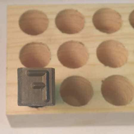 YOUNG BROS. STAMP WORKS, INC. 06271 F HAND STAMP 2-5/8 SHANK L STEEL