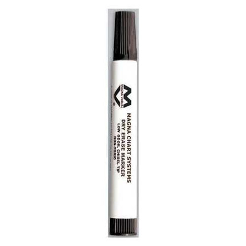 MAGNA VISUAL LCM-7 DRY ERASE MARKER BLACK CHISEL POINT