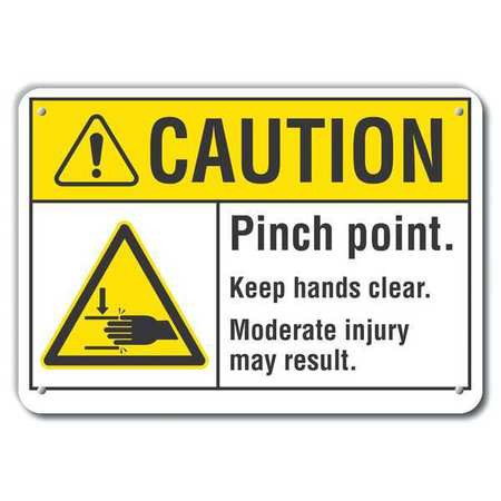 LYLE LCU3-0001-RA_14x10 CAUTION SIGN RECYCLED ALUMINUM 10 IN H