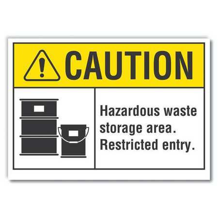 LYLE LCU3-0091-RD_14x10 CAUTION SIGN SELF-ADHESIVE VINYL 10 IN H