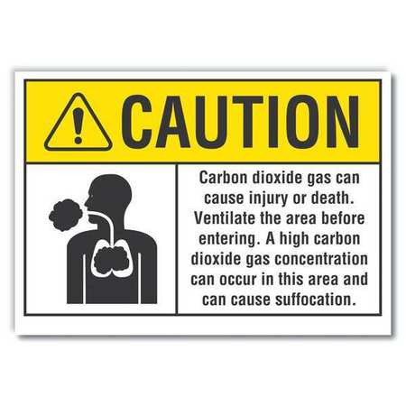 LYLE LCU3-0092-RD_14x10 CAUTION SIGN SELF-ADHESIVE VINYL 10 IN H