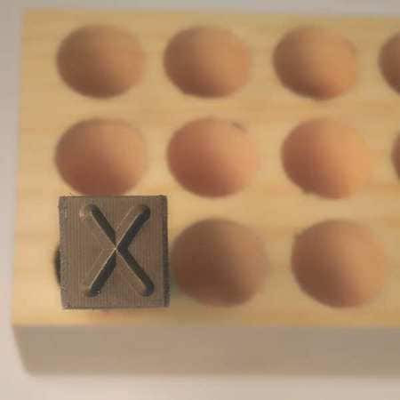 YOUNG BROS. STAMP WORKS, INC. 03273 X HAND STAMP 2-1/2 SHANK L STEEL