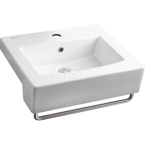 AMERICAN STANDARD 0642001.020 ABOVE COUNTER SINK,CENTER HOLE,WHITE