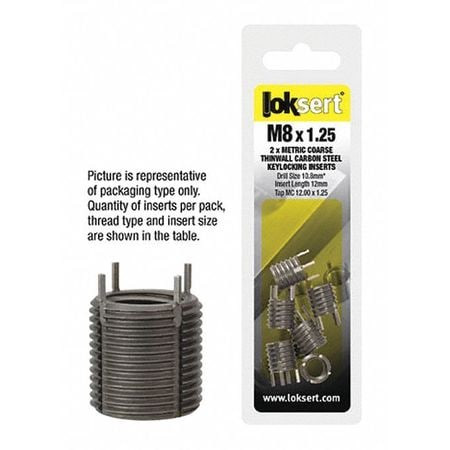 LOKSERT 3634-5/16HDP KEY LOCK THREAD INSRT 5/16-24X1/2-13 PK5