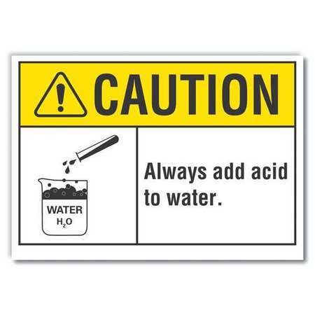 LYLE LCU3-0089-RD_14x10 CAUTION SIGN SELF-ADHESIVE VINYL 10 IN H