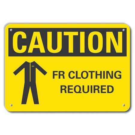 LYLE LCU3-0173-RA_14x10 CAUTION SIGN RECYCLED ALUMINUM 10 IN H