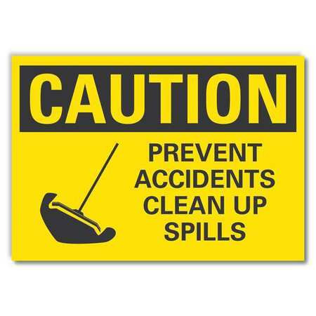 LYLE LCU3-0154-RD_5x3.5 CAUTION SIGN 3-1/2 X 5 VINYL