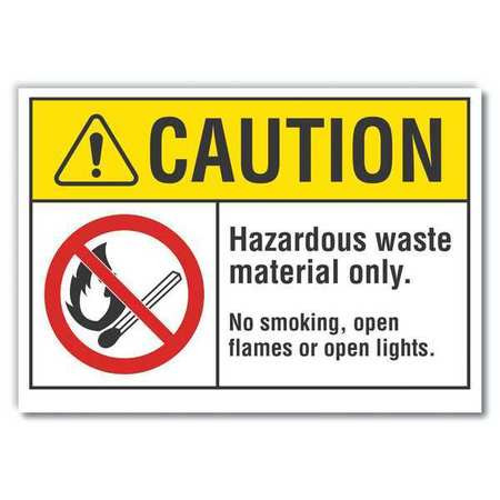 LYLE LCU3-0075-RD_14x10 CAUTION SIGN SELF-ADHESIVE VINYL 10 IN H