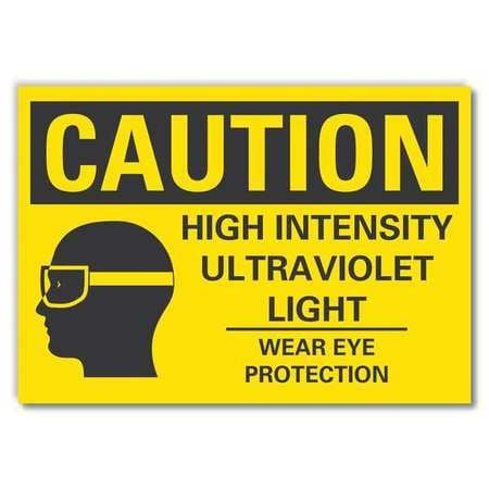 LYLE LCU3-0170-RD_10x7 CAUTION SIGN SELF-ADHESIVE VINYL 7 IN H