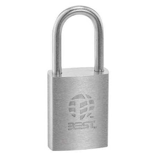 BEST 41B720L PADLOCK 1-1/2 SHACKLE H SILVER BODY