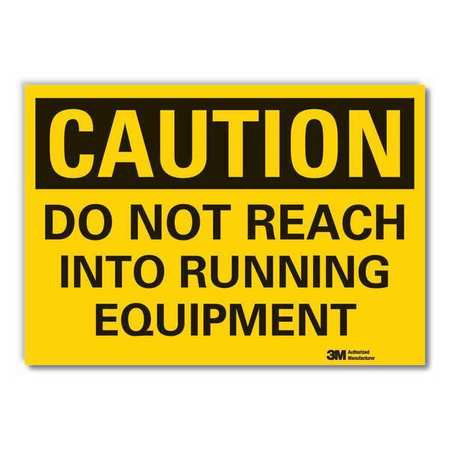 LYLE LCU3-0352-RD_5x3.5 CAUTION SIGN 3-1/2 IN H VINYL