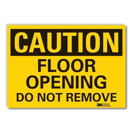 LYLE LCU3-0310-RD_5x3.5 CAUTION SIGN 3-1/2 IN H VINYL