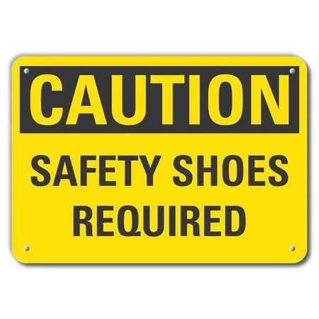 LYLE LCU3-0269-RA_14x10 CAUTION SIGN RECYCLED ALUMINUM 10 IN H