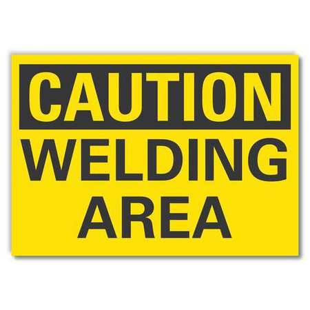 LYLE LCU3-0219-RD_5x3.5 WELDING HZD CAUTION RFLCT LABEL,3.5X5IN