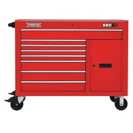 PROTO J555041-8RD-1S WRKSTATION 50 IN 8 DWR GL RED
