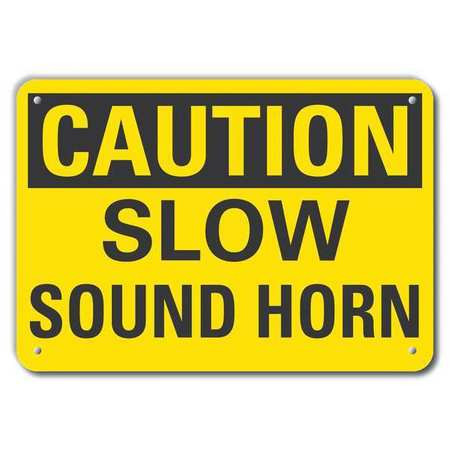 LYLE LCU3-0239-RA_10x7 CAUTION SIGN 7 H 10 W RECYCLED ALUM