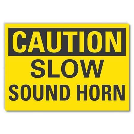 LYLE LCU3-0239-RD_7x5 CAUTION SIGN 5 H 7 W VINYL