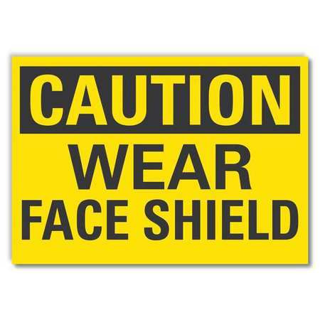 LYLE LCU3-0244-RD_14x10 CAUTION SIGN SELF-ADHESIVE VINYL 10 IN H