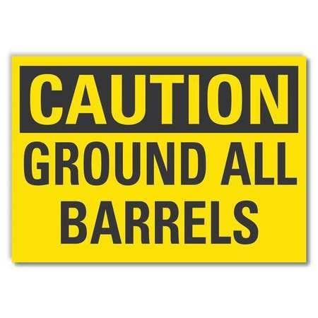 LYLE LCU3-0254-RD_5x3.5 SIGN SELF-ADHESIVE VINYL 3-1/2 IN H