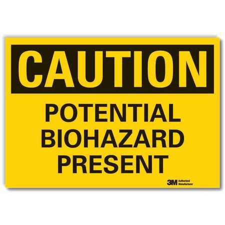 LYLE LCU3-0311-RD_10x7 BIOHAZARD SIGN SELF-ADHESIVE VINYL