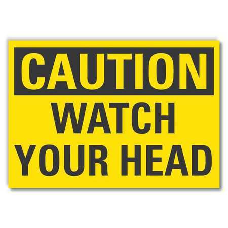 LYLE LCU3-0240-RD_5x3.5 CAUTION SIGN 3-1/2 X 5 VINYL