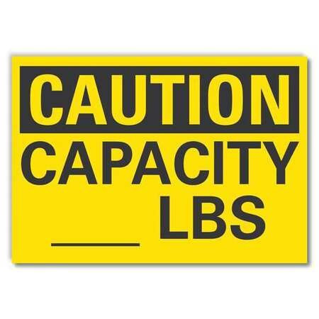 LYLE LCU3-0241-RD_5x3.5 CAUTION SIGN 3-1/2 X 5 VINYL