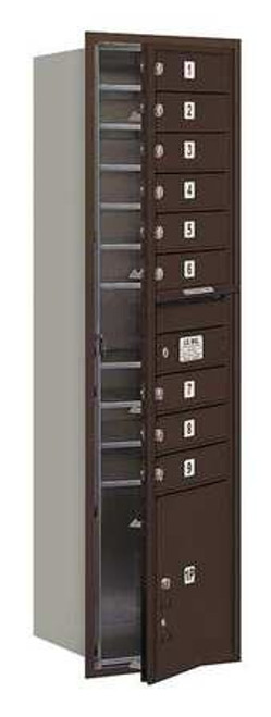 SALSBURY INDUSTRIES 3716S-09ZFU MAILBOX 4C BRONZE 56-3/4IN H 85 LB