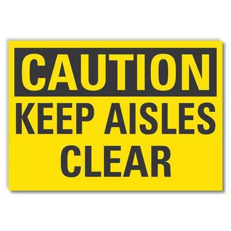 LYLE LCU3-0247-RD_7x5 CAUTION SIGN SELF-ADHESIVE VINYL 5 IN H