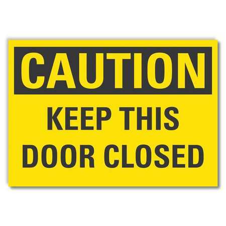 LYLE LCU3-0275-RD_5x3.5 CAUTION SIGN 3-1/2 X 5 VINYL