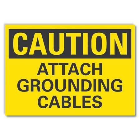 LYLE LCU3-0284-RD_7x5 CAUTION SIGN SELF-ADHESIVE VINYL 5 IN H