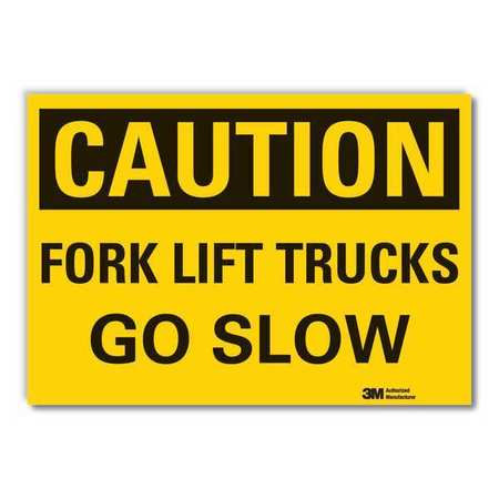 LYLE LCU3-0294-RD_7x5 CAUTION SIGN 5 IN H VINYL