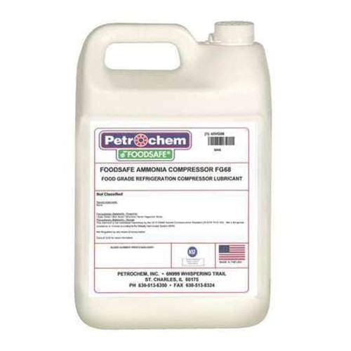 PETROCHEM FS AMMONIA COMPRESSOR FG-68-001 COMPRESSOR OIL 1 GAL. JUG MINERAL OIL