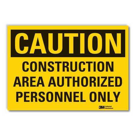 LYLE LCU3-0392-RD_7x5 CAUTION SIGN 5 IN H VINYL
