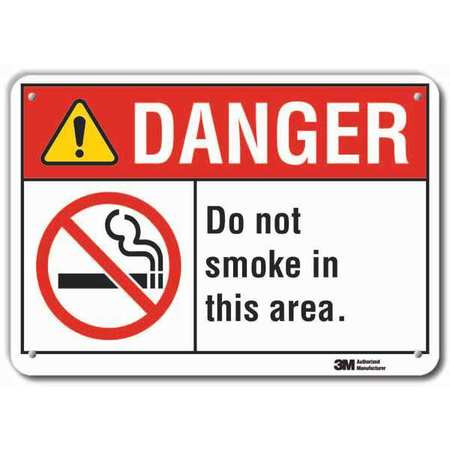 LYLE LCU4-0169-RA_14x10 NO SMOKING SIGN 14 IN W ALUMINUM