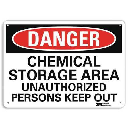 LYLE U3-1167-NP_14X10 DANGER SIGN 14 W X 10 H 0.055 THICK