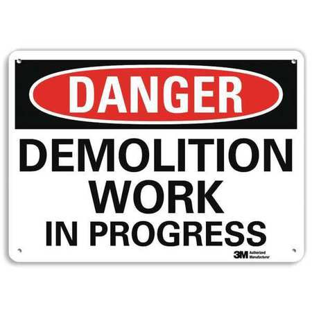 LYLE U3-1292-NP_14X10 DANGER SIGN 14 W X 10 H 0.055 THICK