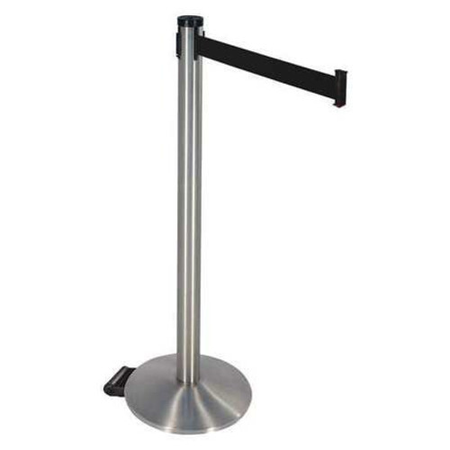 RETRACTA-BELT 304SASS-BK BARRIER POST SATINSS BLK BELT 2IN BELT W