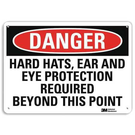 LYLE U3-1561-NP_14X10 DANGER SIGN 14 W X 10 H 0.055 THICK