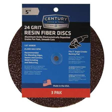 CENTURY DRILL  TOOL 75005 CENTURY DRILL  75005 RESIN FIBER DISC 5"