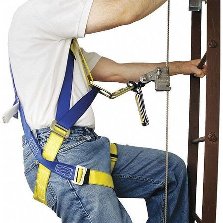 GEMTOR 6001-100FT LADDER CLIMBER SYSTEM W/933-2 HARNESS
