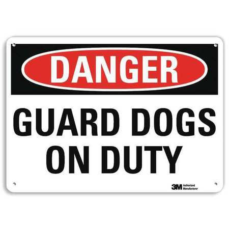 LYLE U3-1539-NP_14X10 DANGER SIGN 14 W X 10 H 0.055 THICK