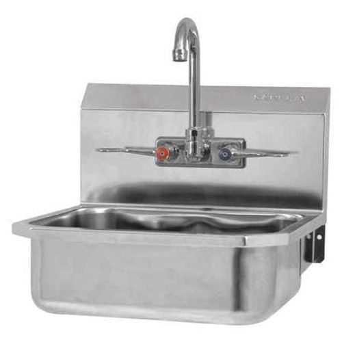 SANI-LAV 605FL-0.5 HAND SINK 16 IN L WRIST BLADE HANDLES SANI-LAV 605FL-0.5 HAND SINK 16 IN L WRIST BLADE HANDLES