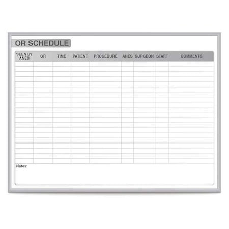 GHENT GRPM313S-48 HEALTHCARE OR SCHEDULE MAGNETIC WHITEBOA