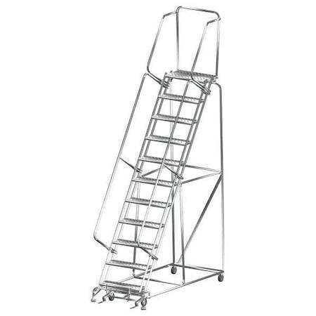 BALLYMORE SS113214G LOCKSTEP ROLL LADDER,T304 STEEL,110 IN.H