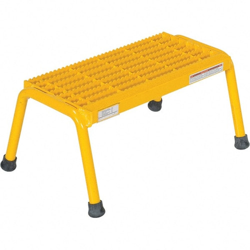 VESTIL SSA-1-Y ALUMINUM YELLOW STEP STAND - 1 STEP WELD